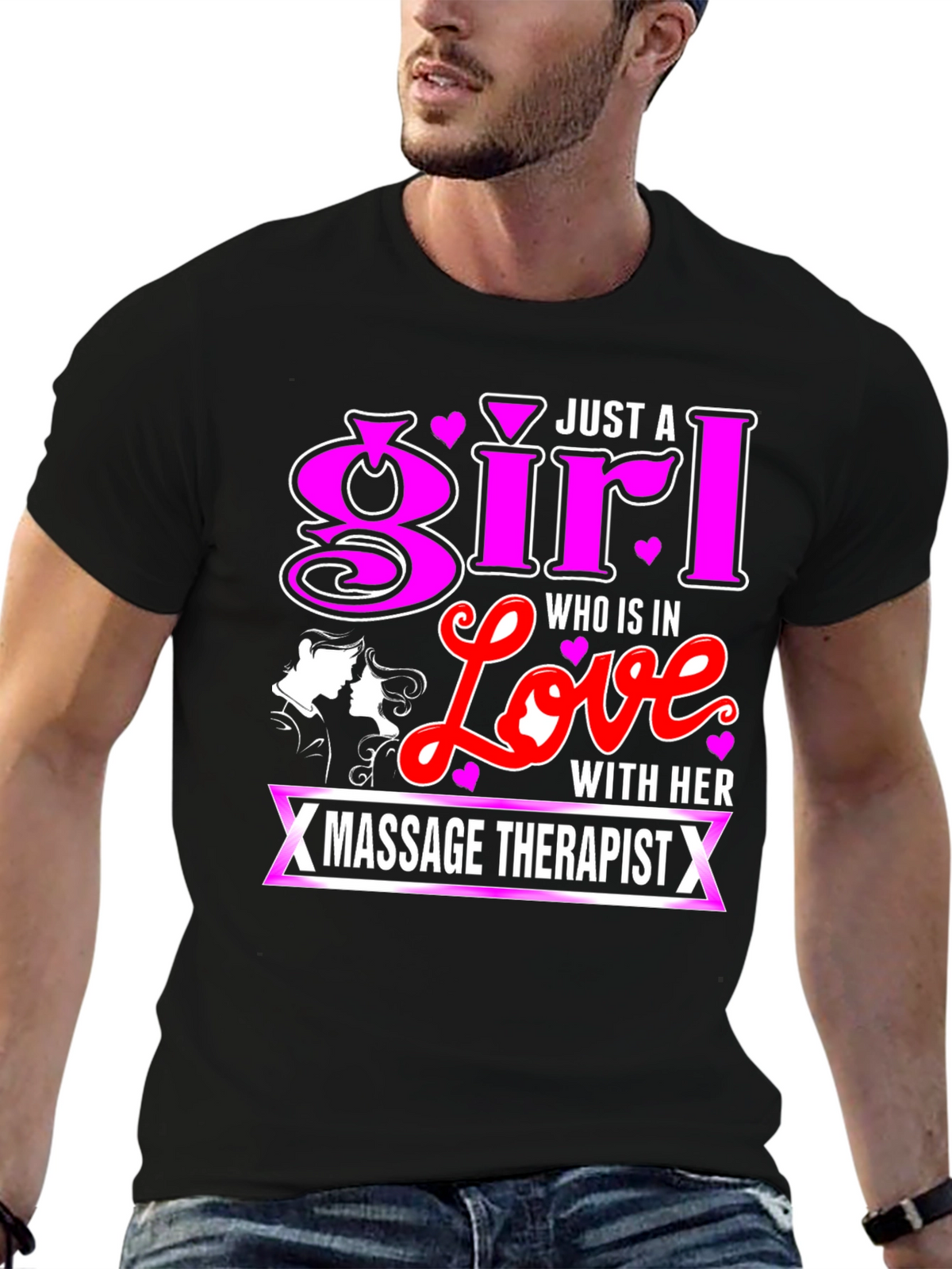 Girl in Love Massage Therapist T-Shirt