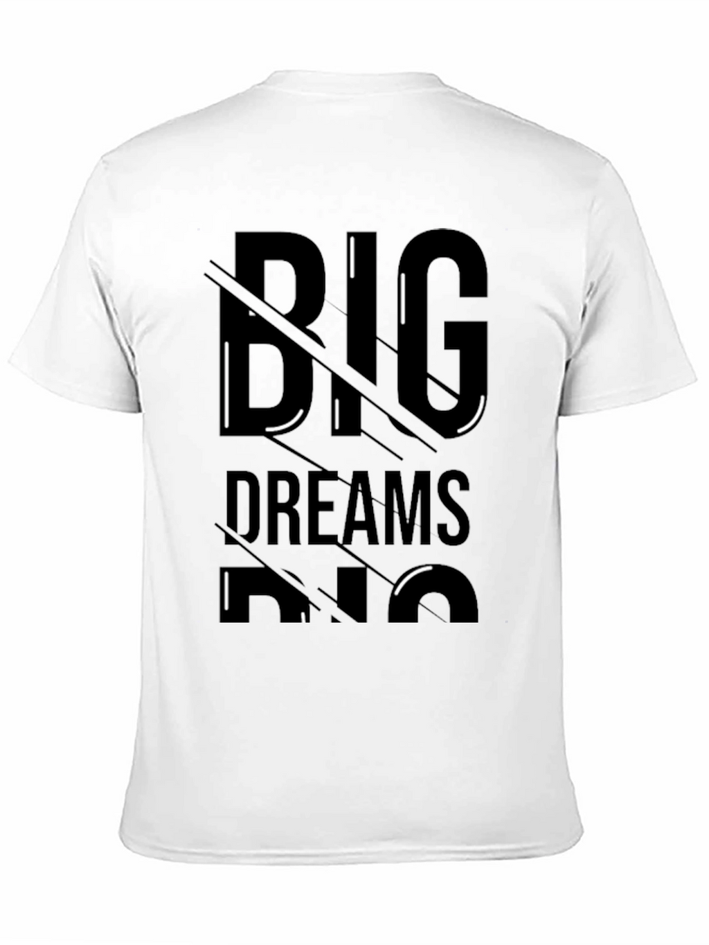 Big Dreams Mens Black Graphic T-Shirt