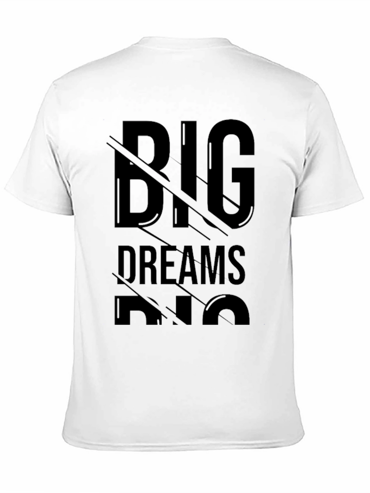Big Dreams Mens Black Graphic T-Shirt