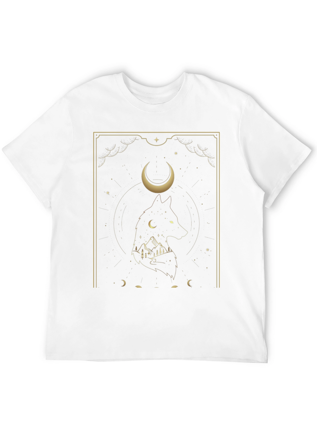 Wolf Moon Graphic Tee - Black T-Shirt