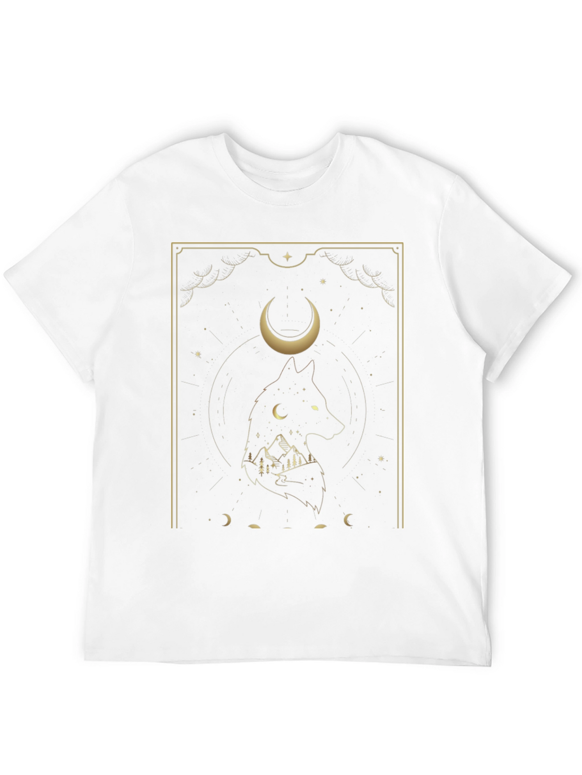 Wolf Moon Graphic Tee - Black T-Shirt