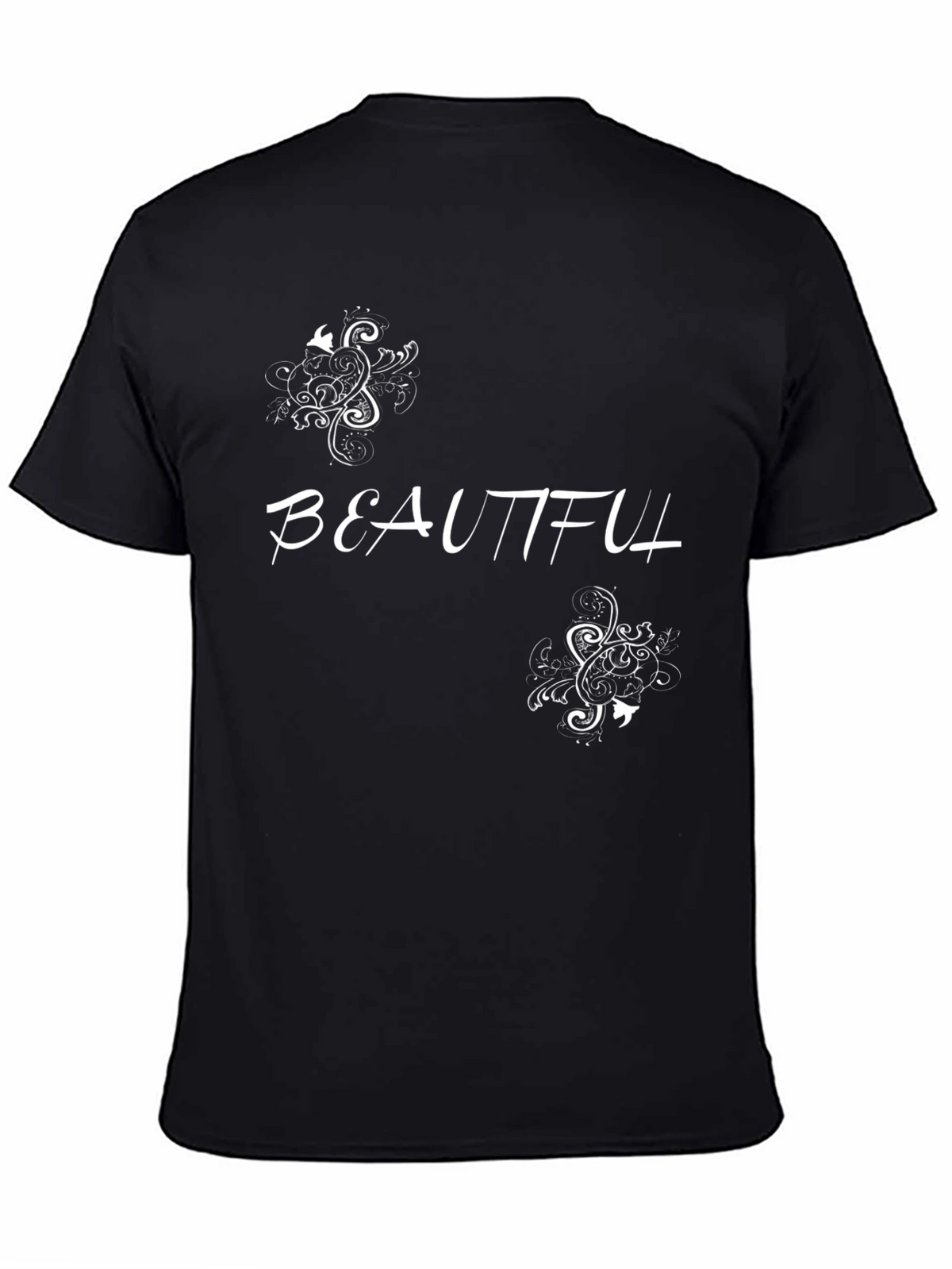 Beautifully Designed Black T-Shirt
