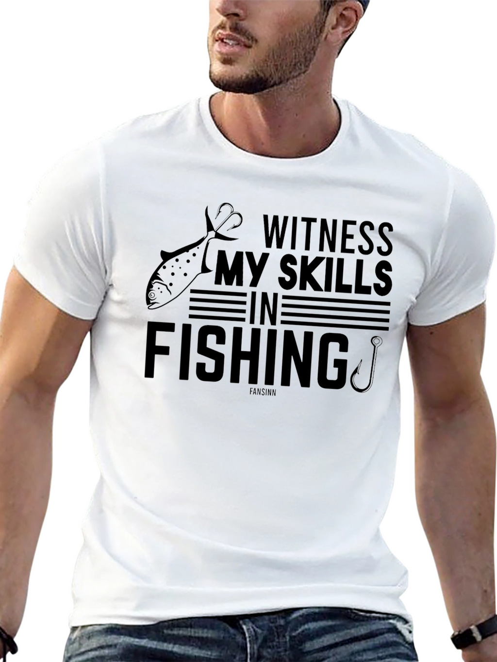 Witness My Skills In Fishing Graphic T-Shirt