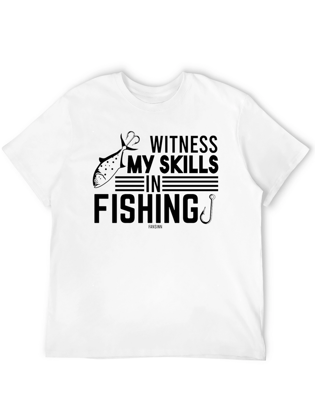 Witness My Skills In Fishing Graphic T-Shirt