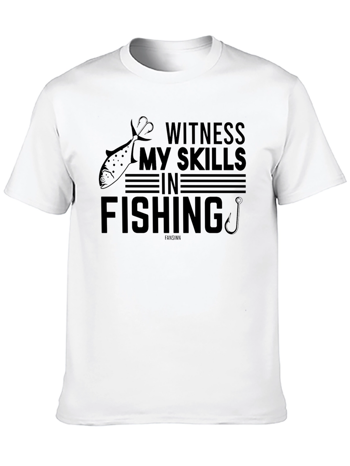 Witness My Skills In Fishing Graphic T-Shirt