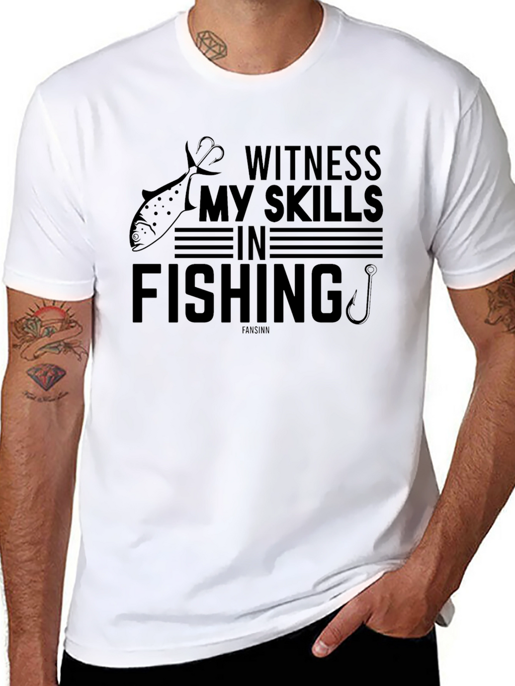 Witness My Skills In Fishing Graphic T-Shirt