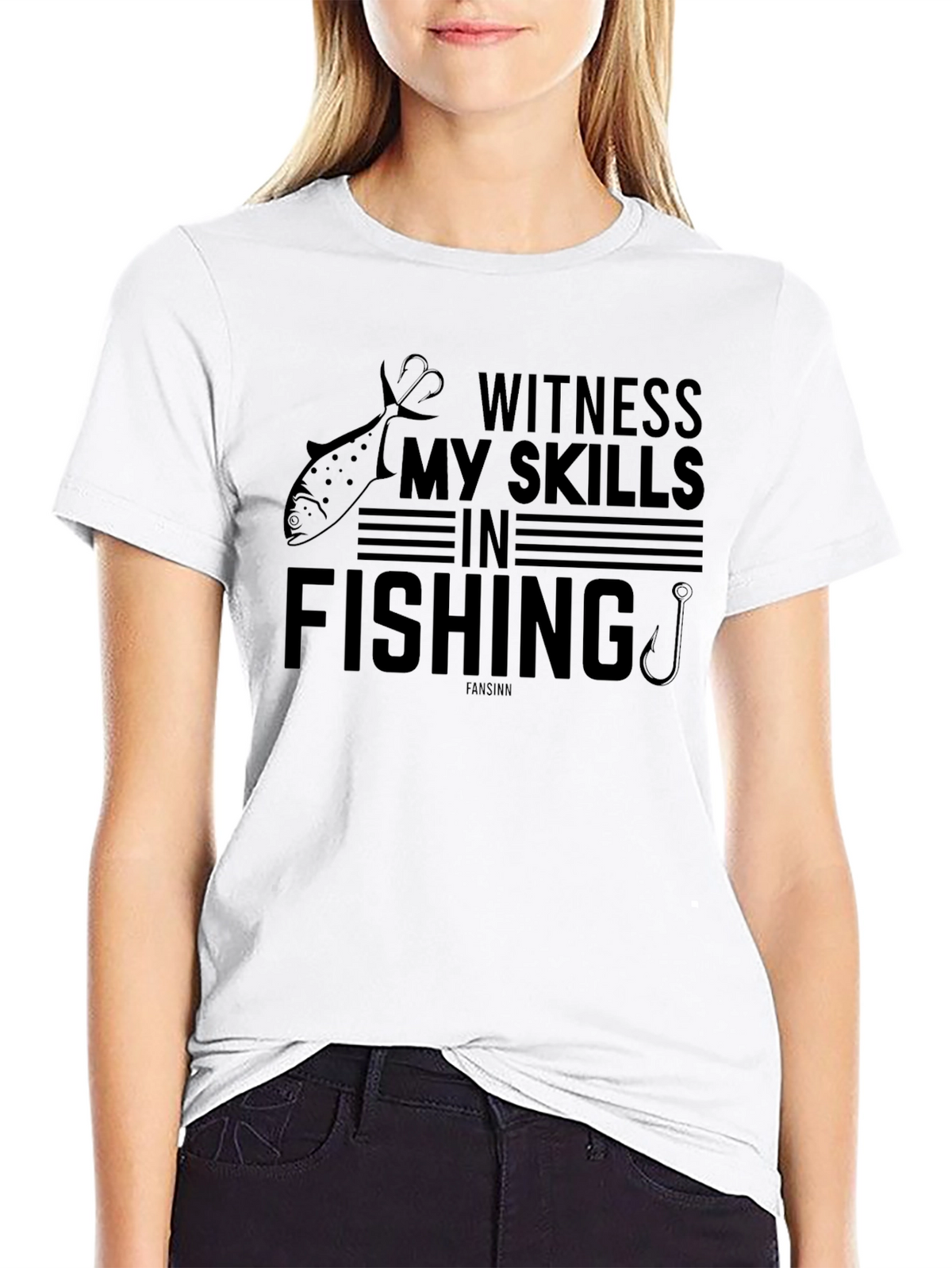 Witness My Skills In Fishing Graphic T-Shirt