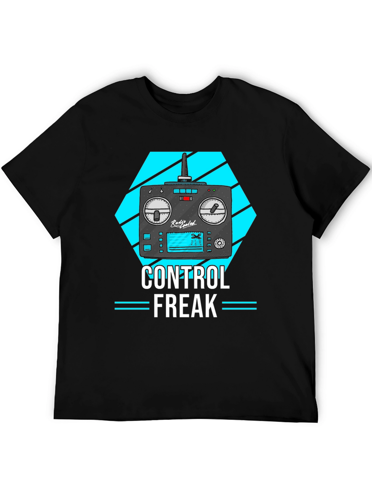 Control Freak T-Shirt - Black Graphic Tee