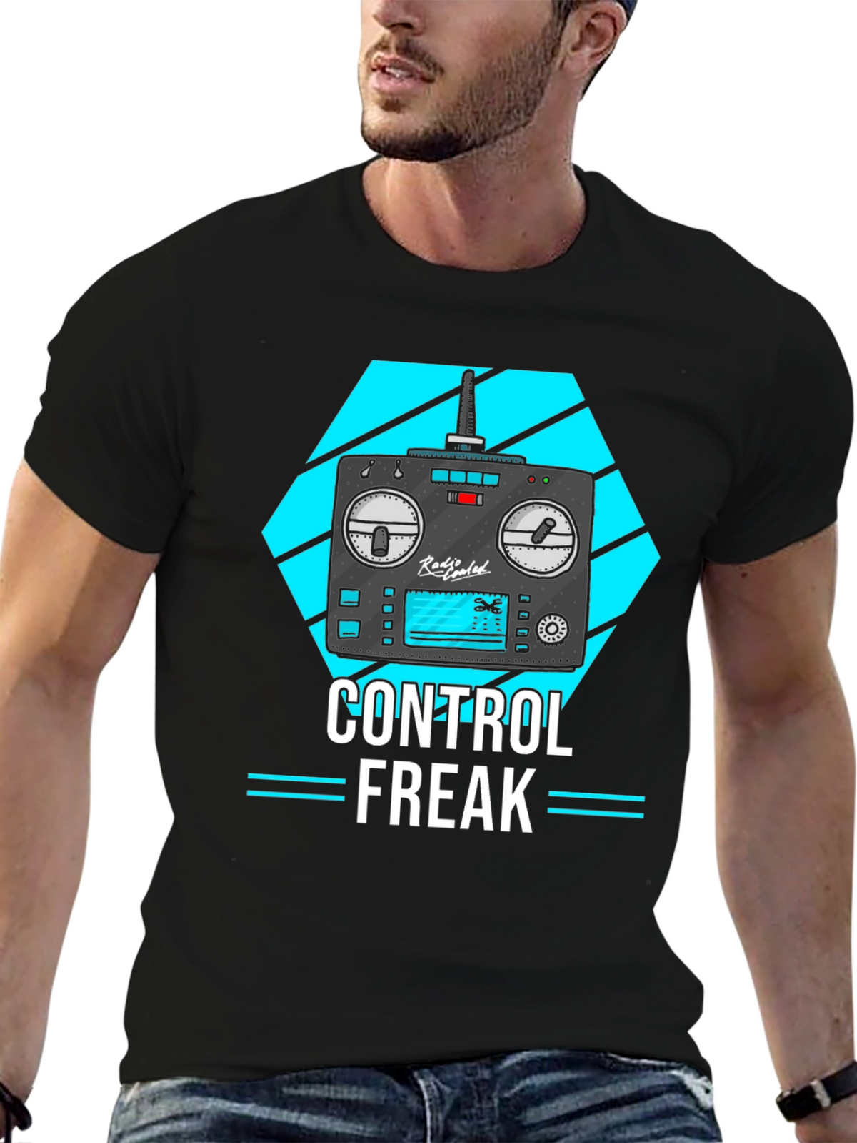 Control Freak T-Shirt - Black Graphic Tee