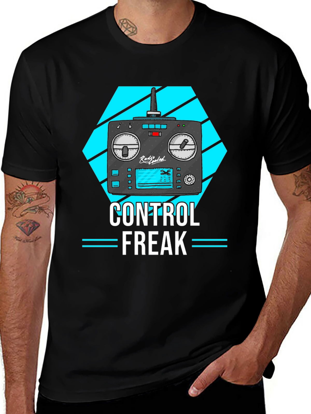 Control Freak T-Shirt - Black Graphic Tee