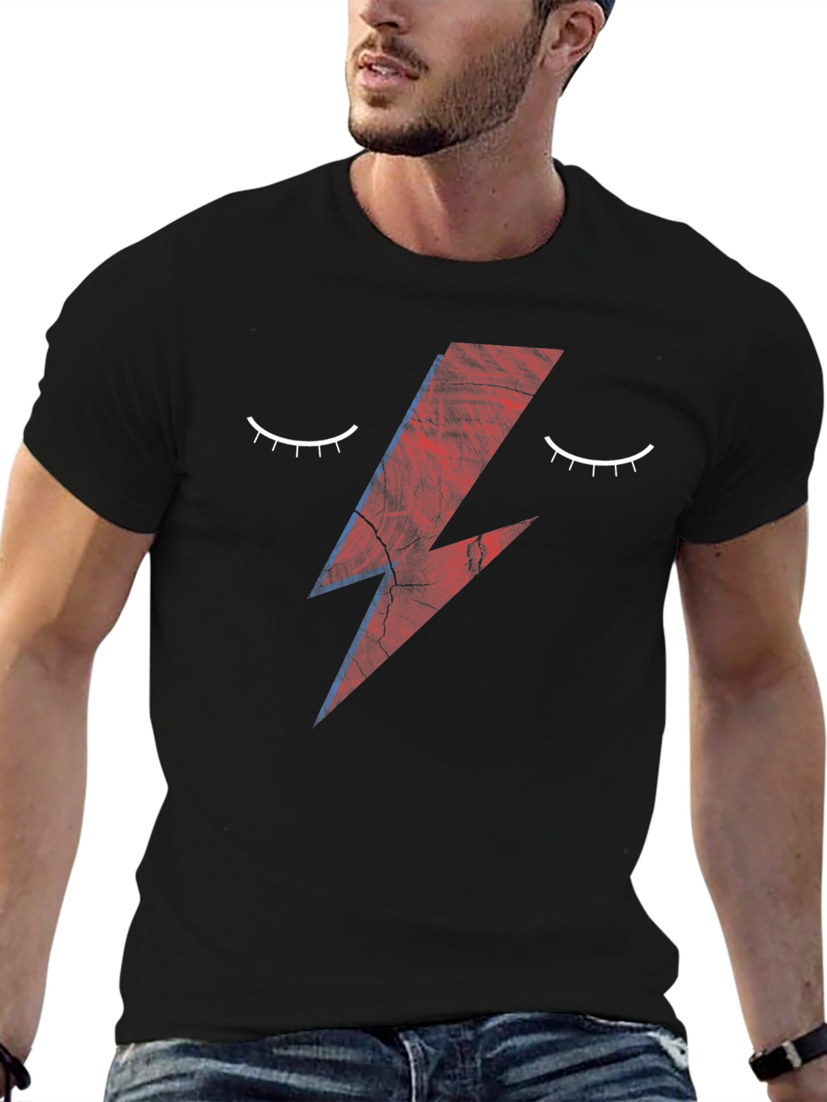 David Bowie Inspired Graphic T-Shirt - Black