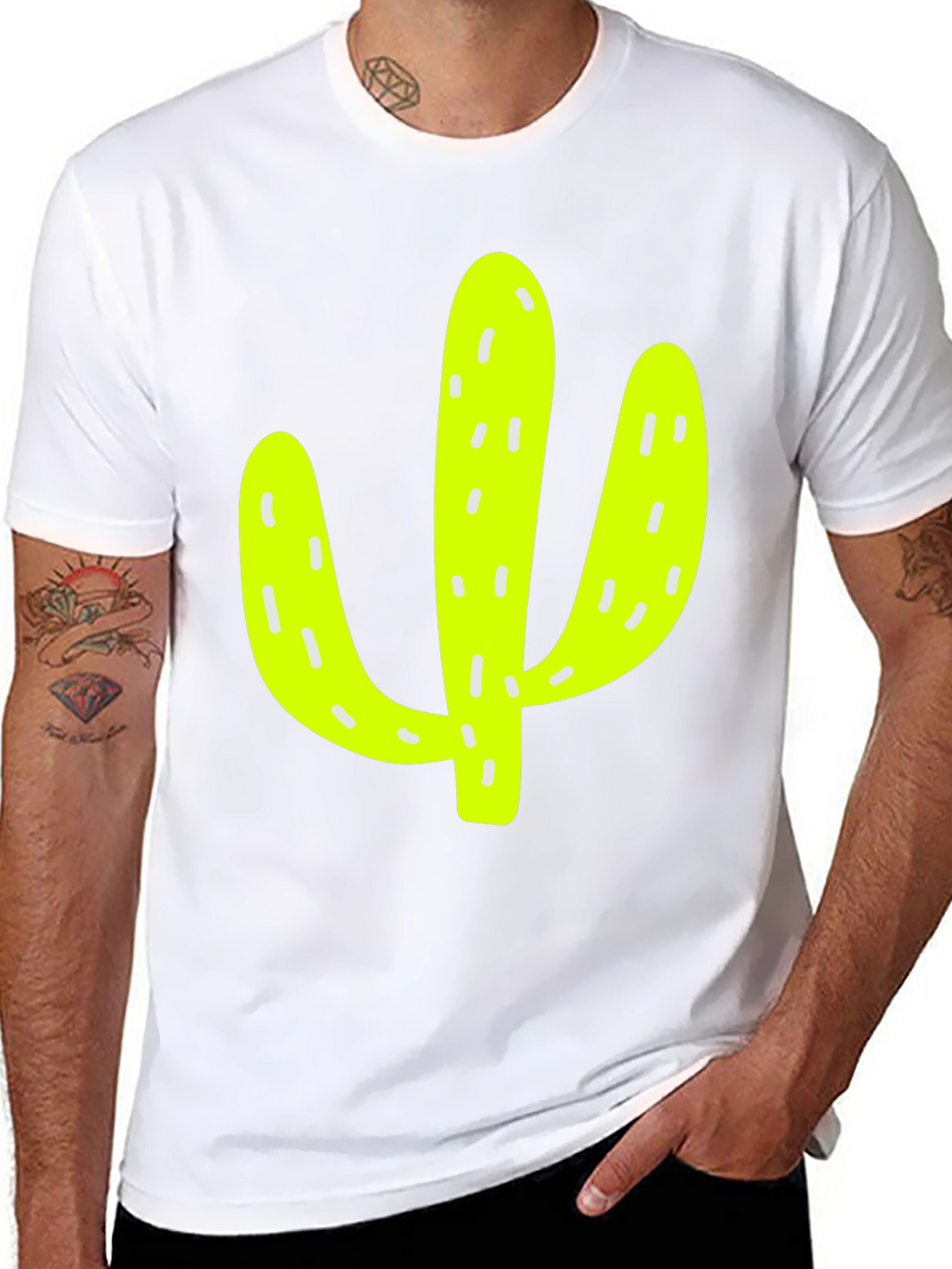 Cactus Graphic Tee - Modern Style