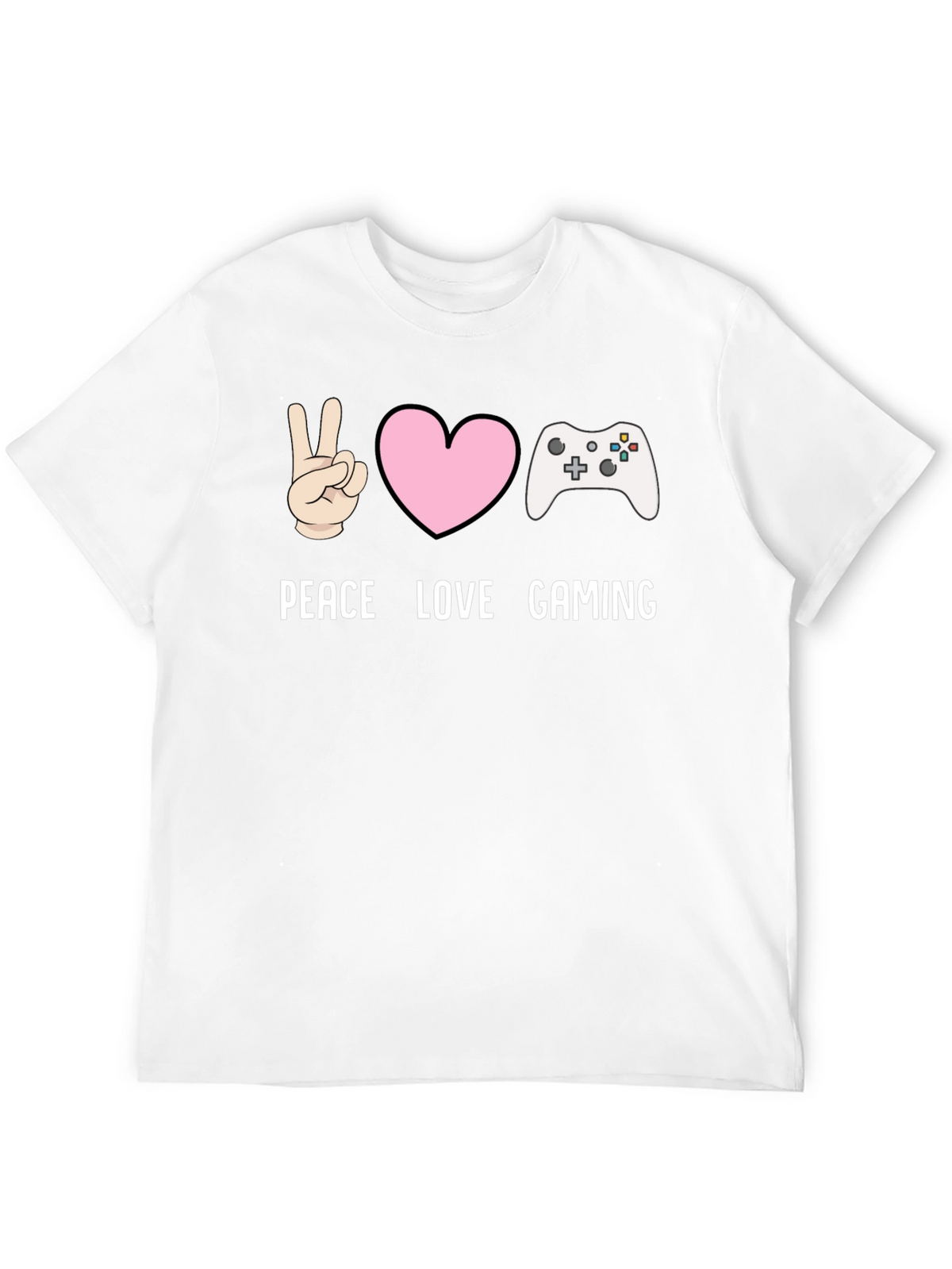 Peace Love Gaming T-Shirt - Gamer Tee