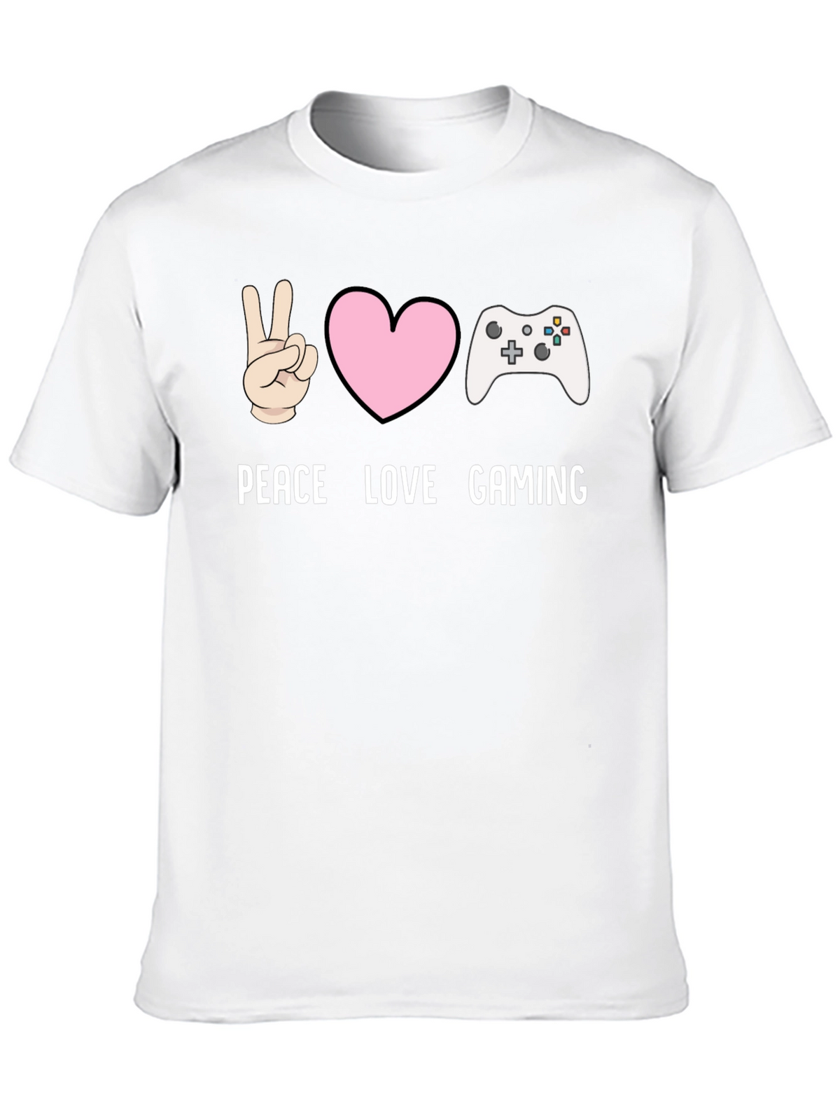 Peace Love Gaming T-Shirt - Gamer Tee