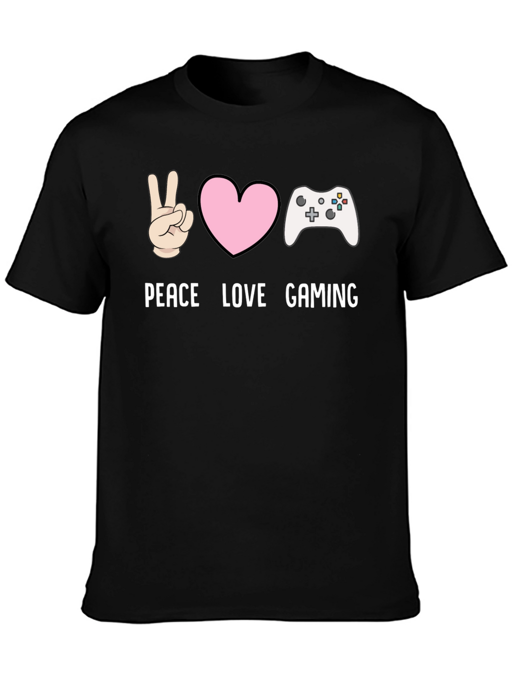 Peace Love Gaming T-Shirt - Gamer Tee
