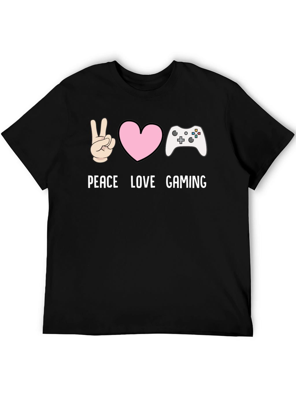 Peace Love Gaming T-Shirt - Gamer Tee
