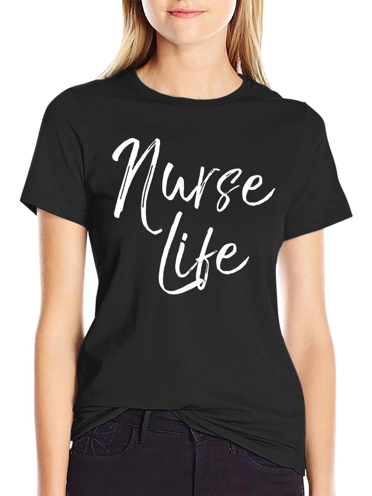 Nurse Life T-Shirt - Black Graphic Tee