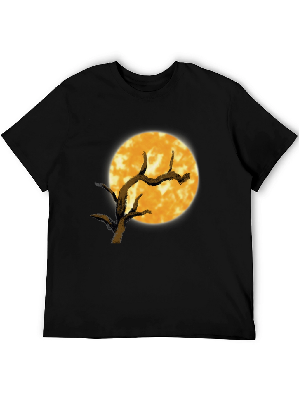 Full Moon Tree Graphic Tee - Black