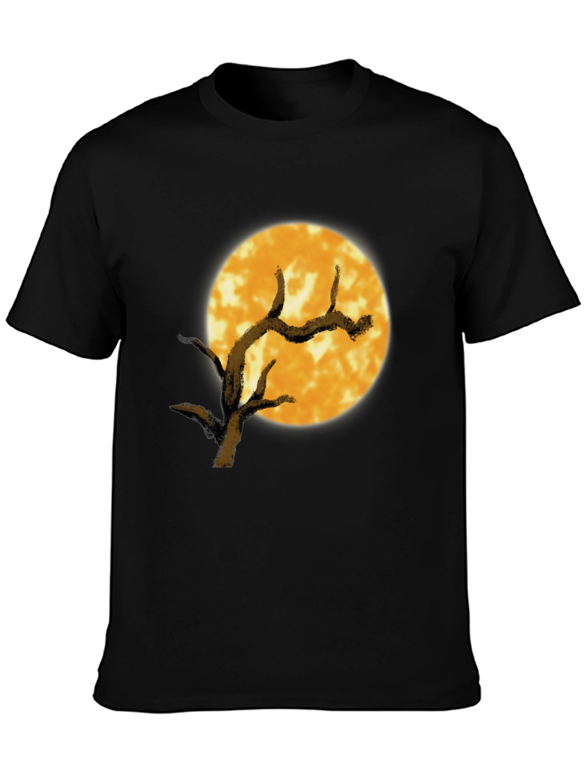 Full Moon Tree Graphic Tee - Black