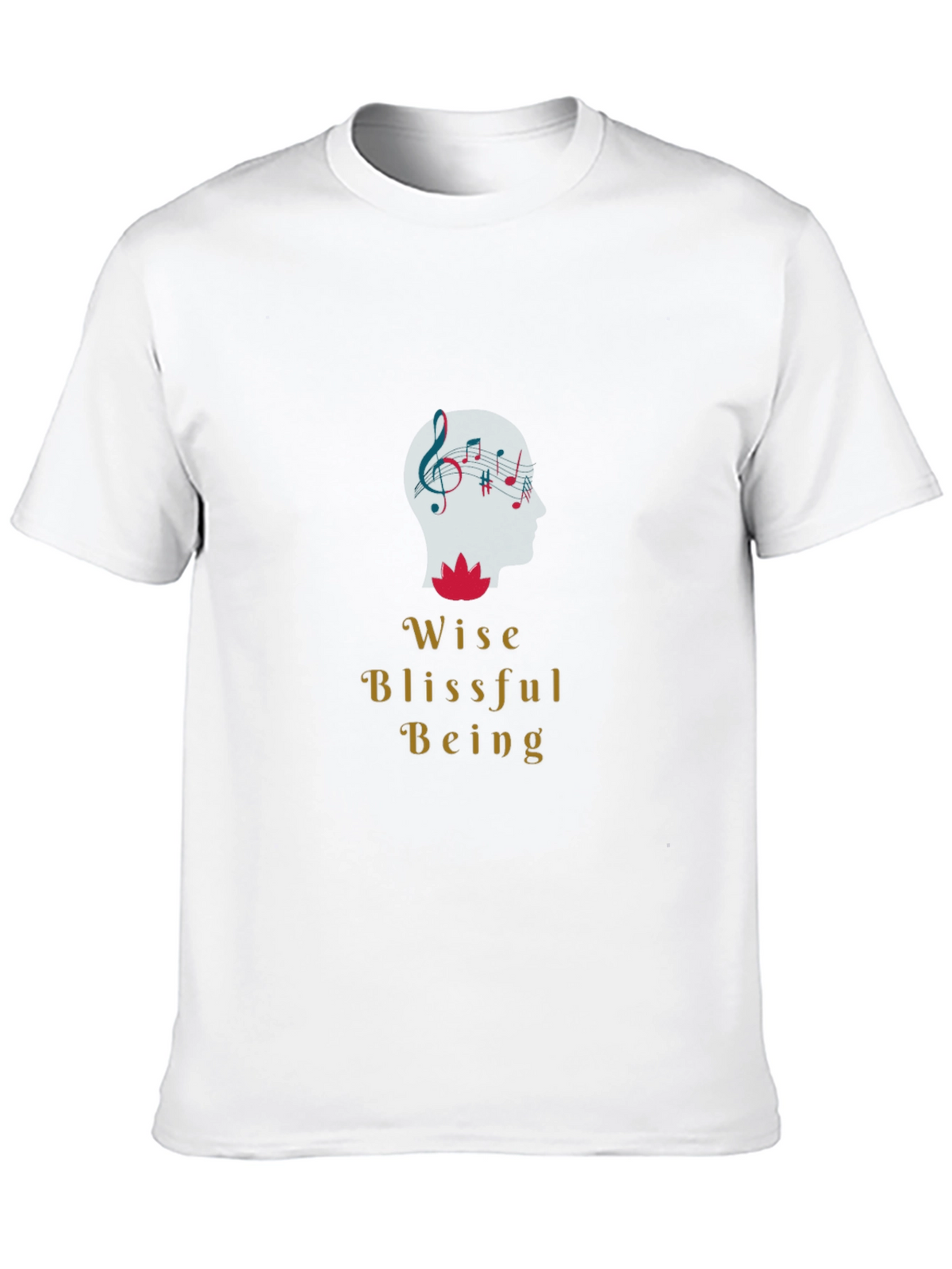 Wise Blissful Being Graphic Black T-Shirt