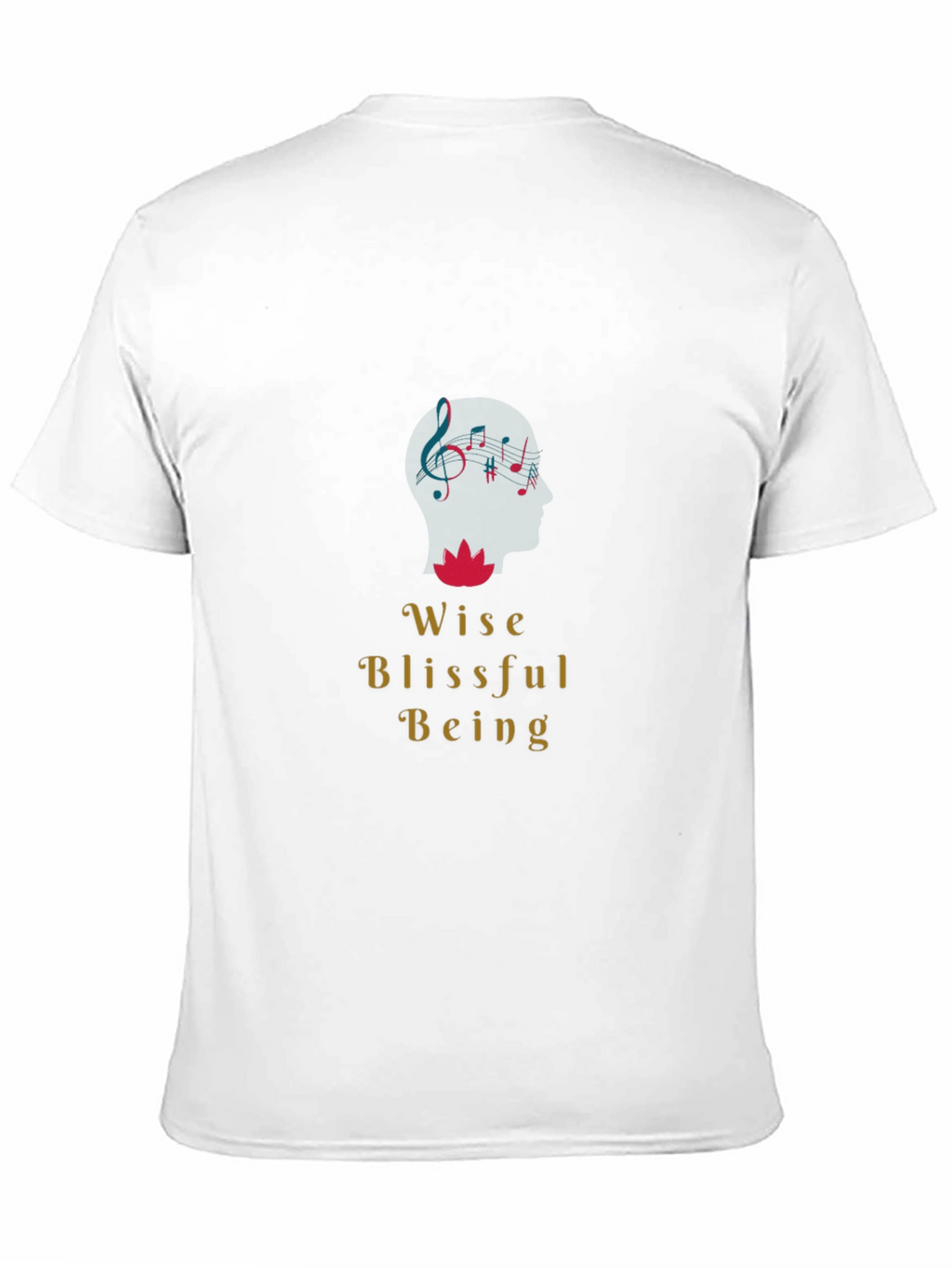 Wise Blissful Being Graphic Black T-Shirt