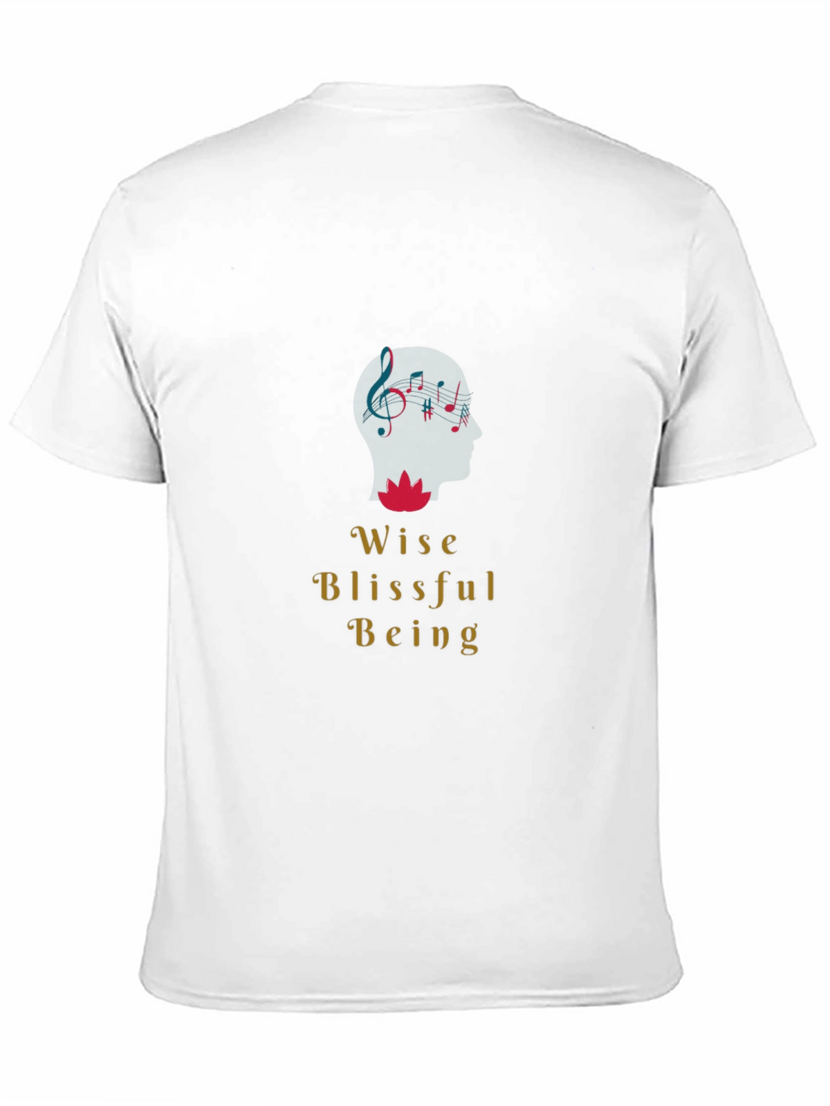 Wise Blissful Being Graphic Black T-Shirt
