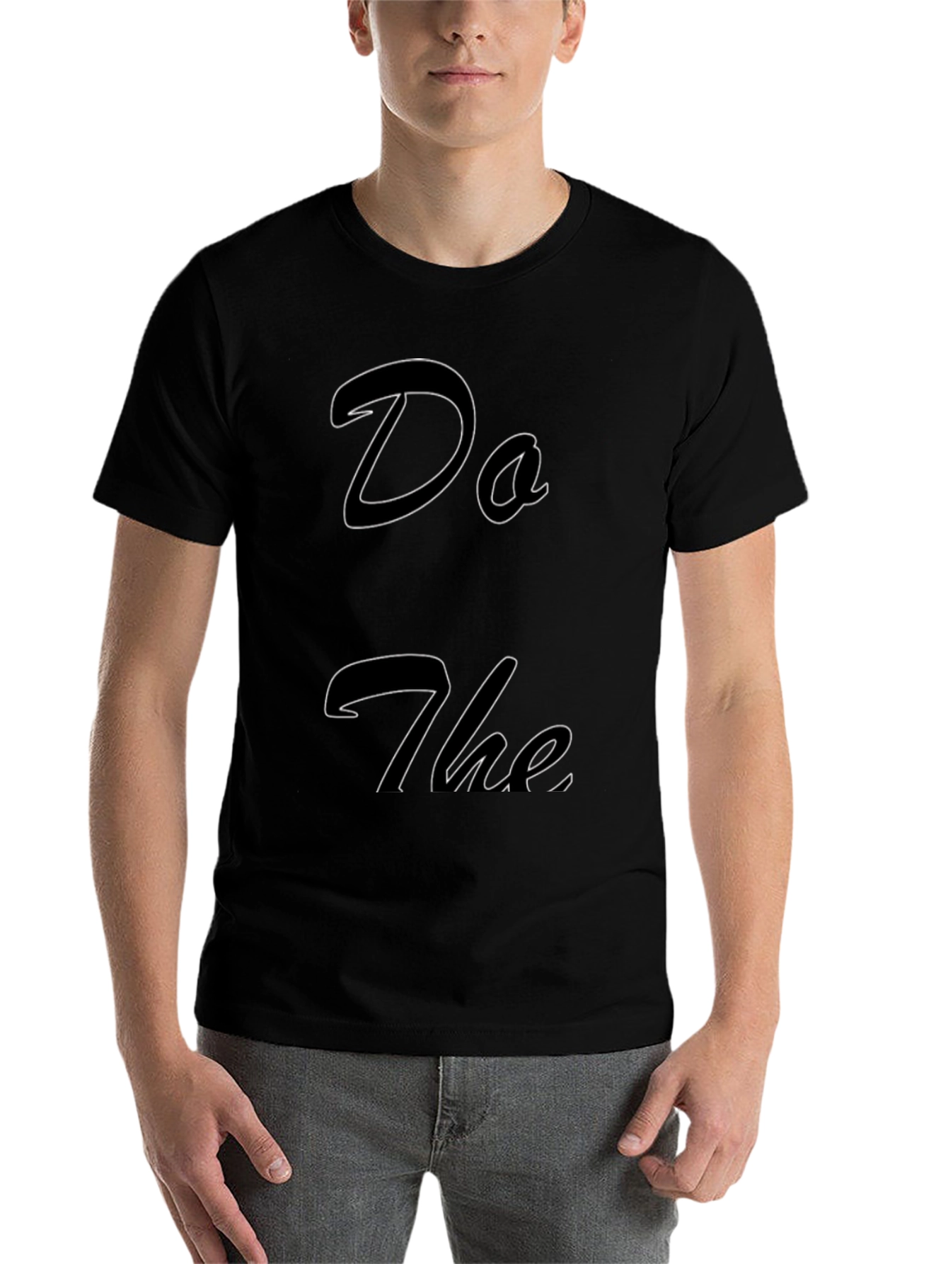 Do The T-Shirt - Stylish Black Cotton Tee