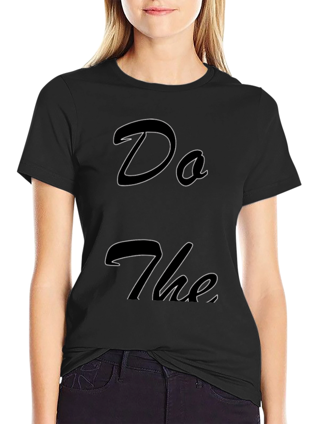 Do The T-Shirt - Stylish Black Cotton Tee