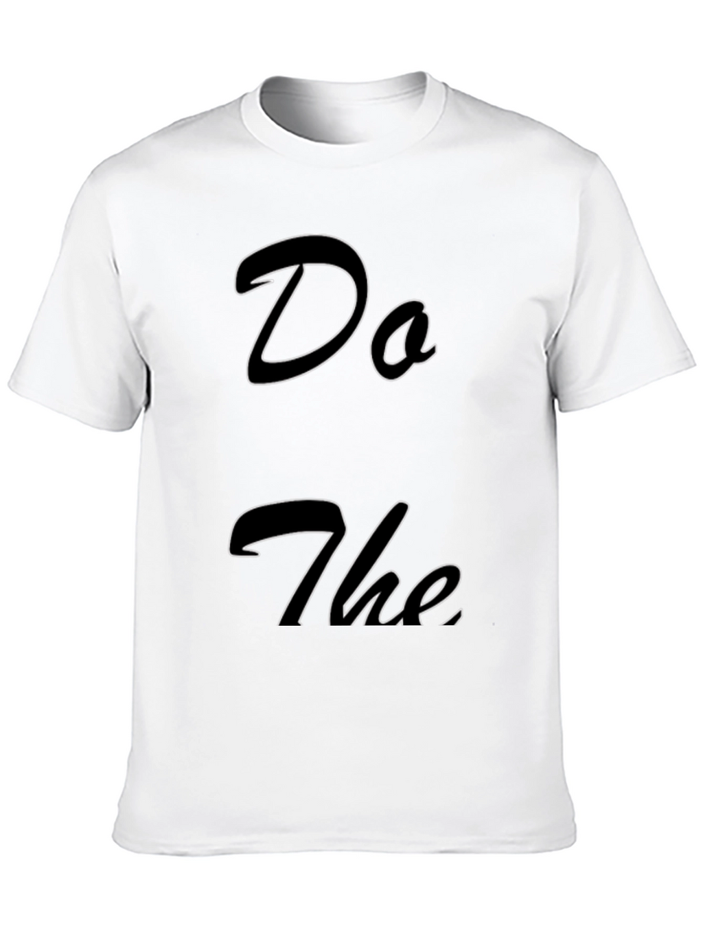 Do The T-Shirt - Stylish Black Cotton Tee