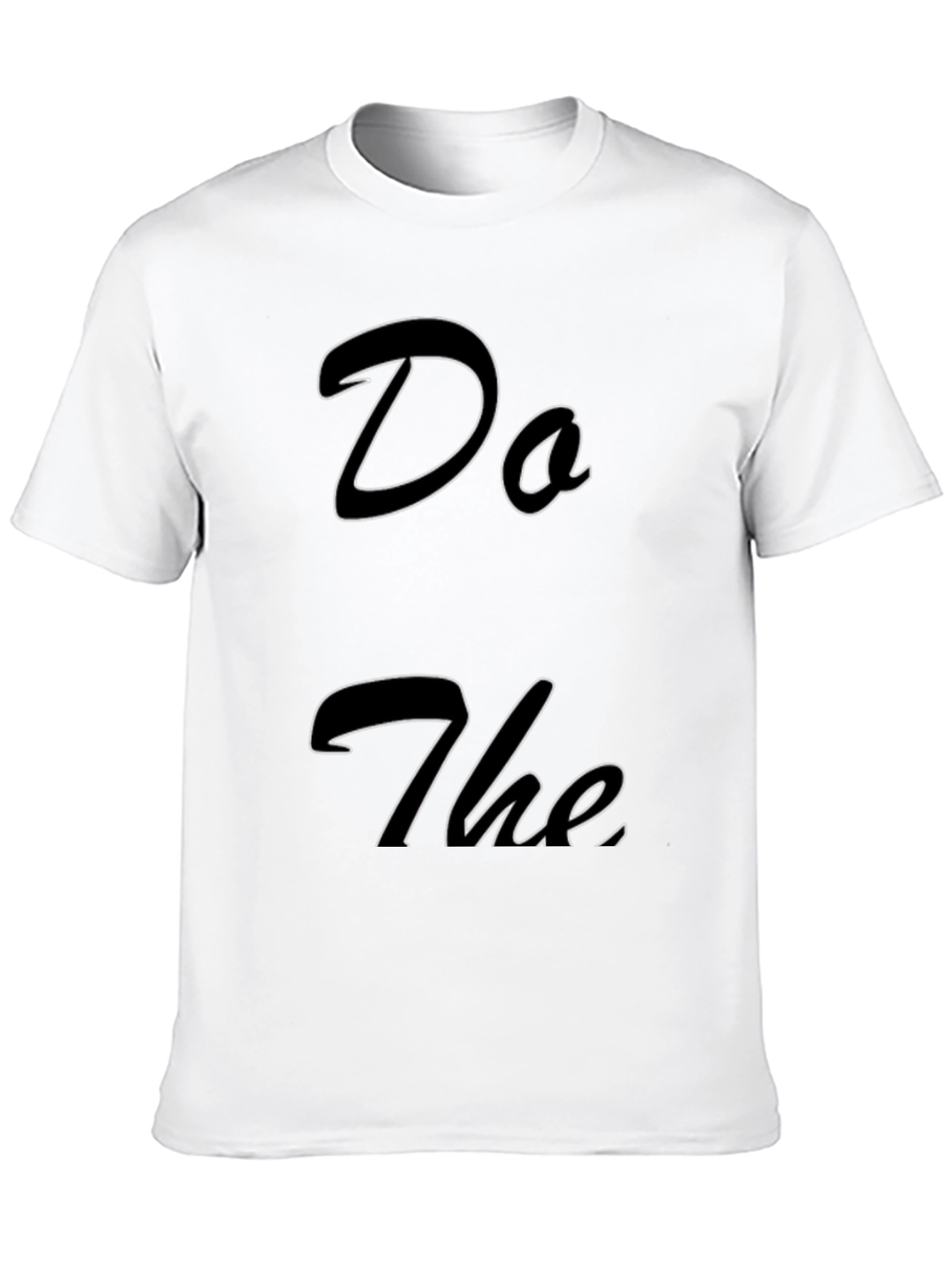 Do The T-Shirt - Stylish Black Cotton Tee