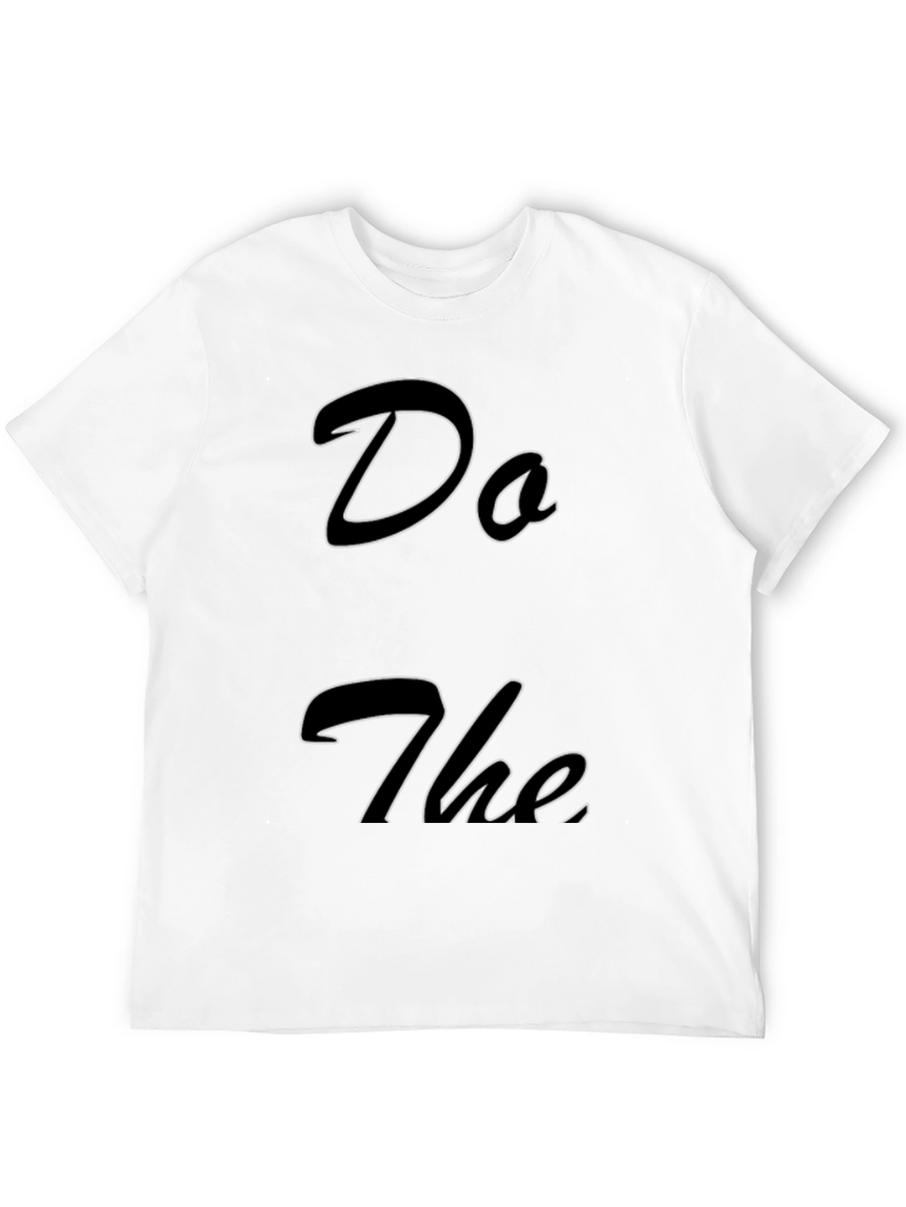 Do The T-Shirt - Stylish Black Cotton Tee