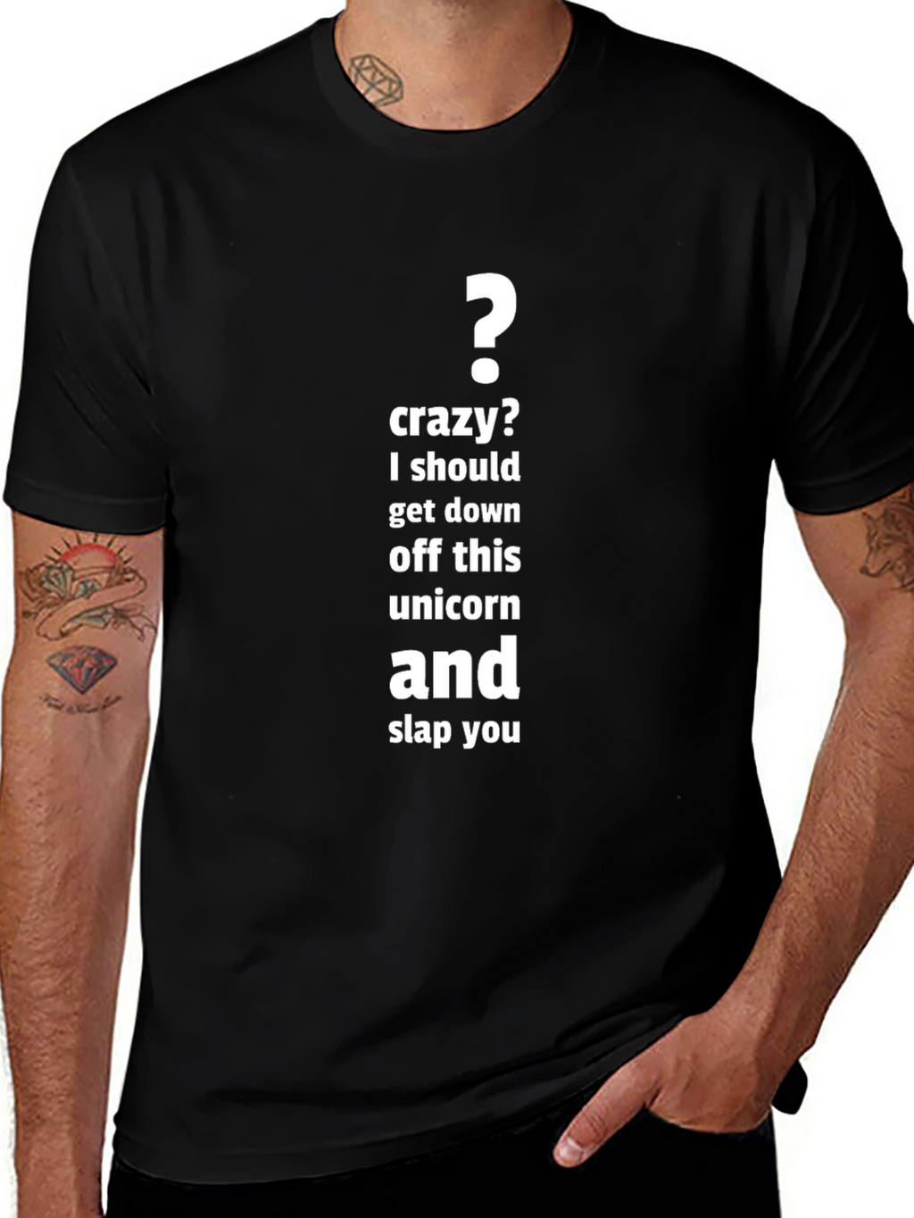 Funny Unicorn Slap You Graphic T-Shirt