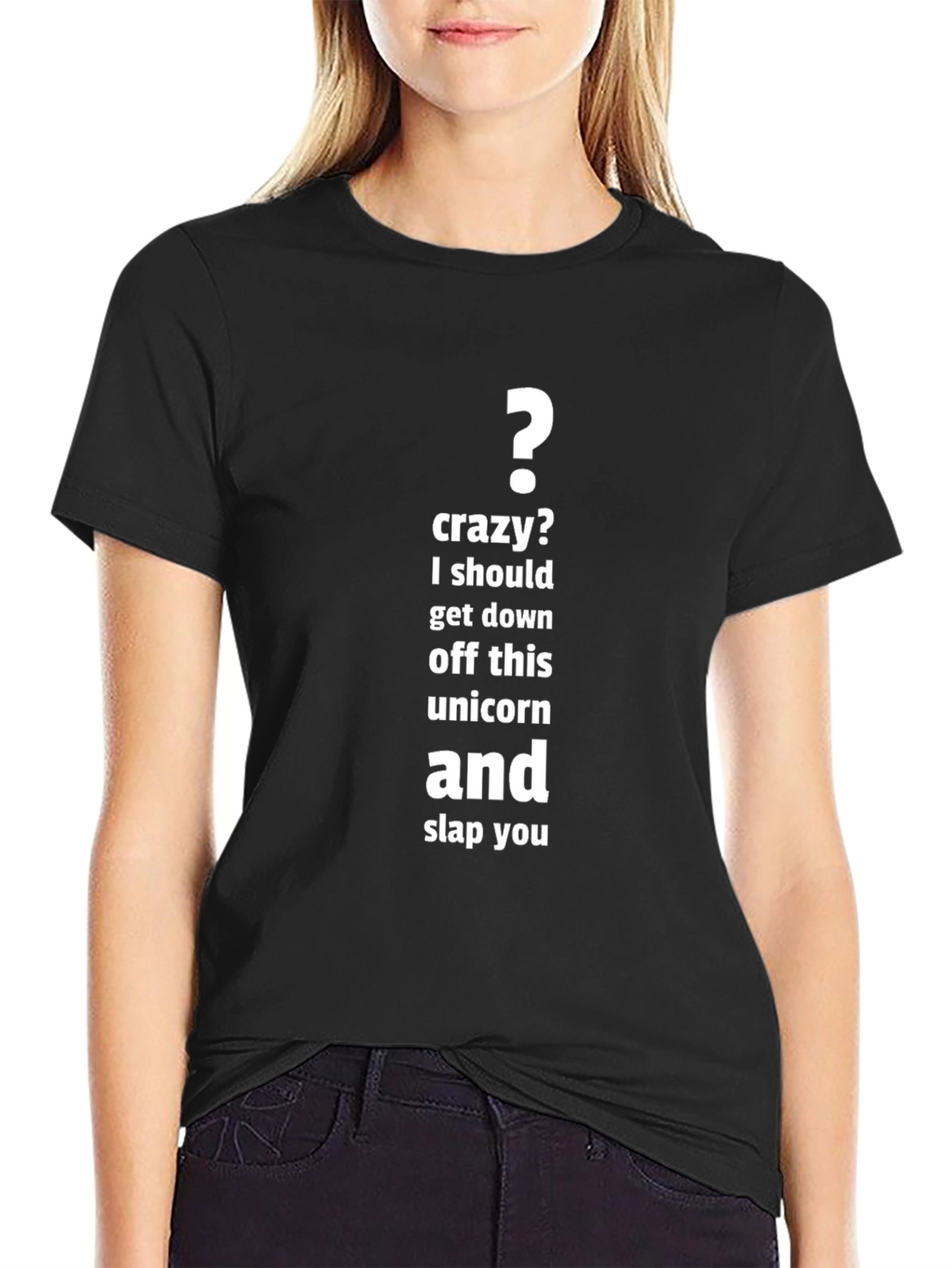 Funny Unicorn Slap You Graphic T-Shirt