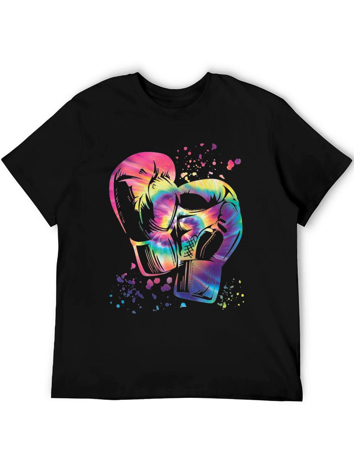 Tie-Dye Boxing Gloves Graphic Tee