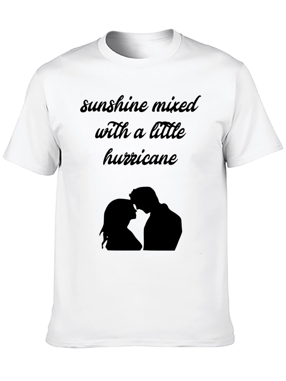 Sunshine Hurricane Graphic Tee - Stylish Black T-Shirt