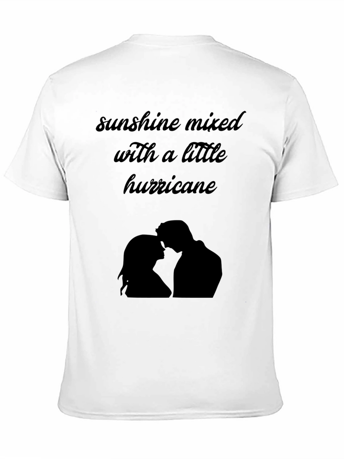 Sunshine Hurricane Graphic Tee - Stylish Black T-Shirt