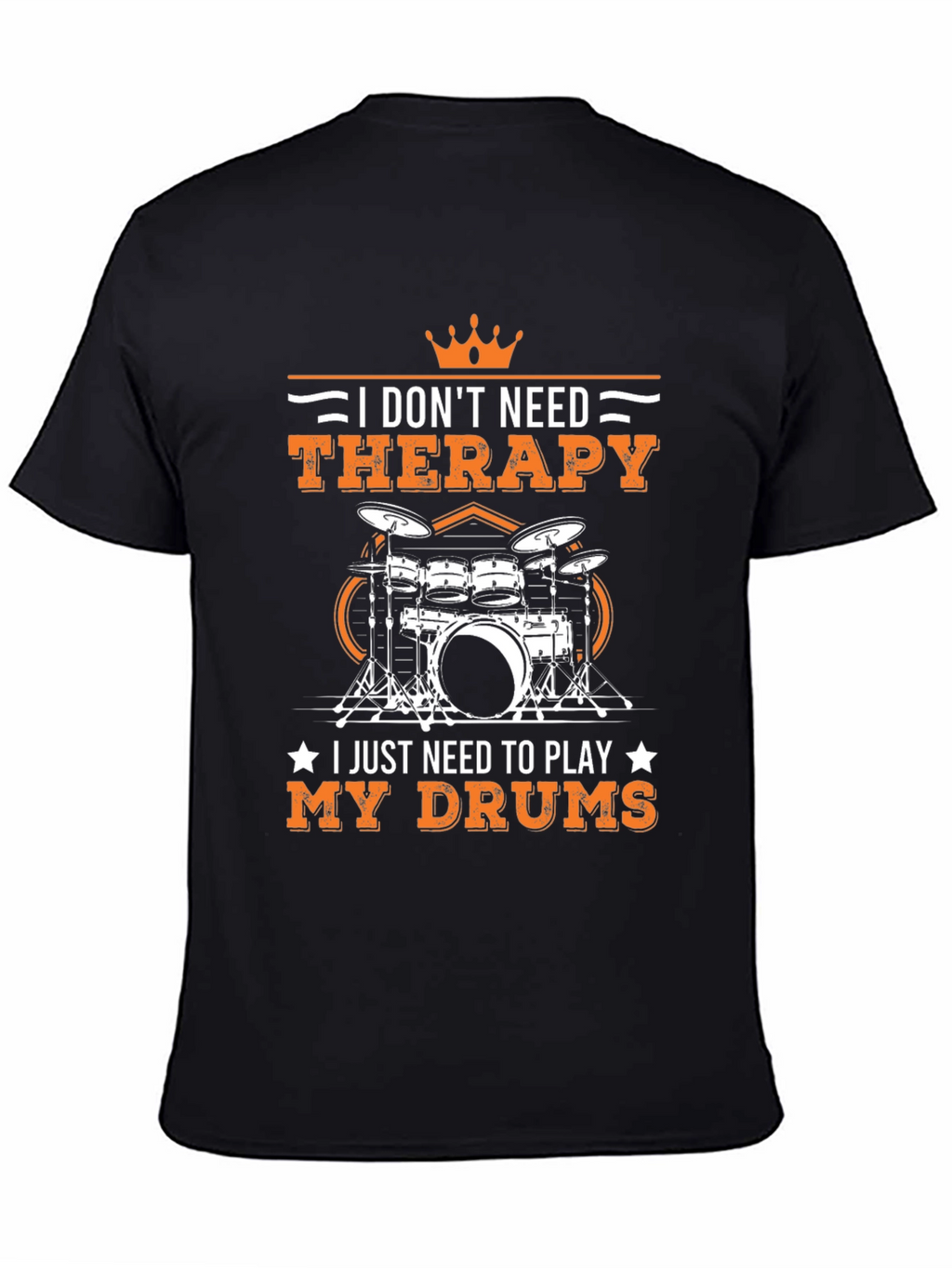 Drummer Therapy T-Shirt - Music Lover Tee