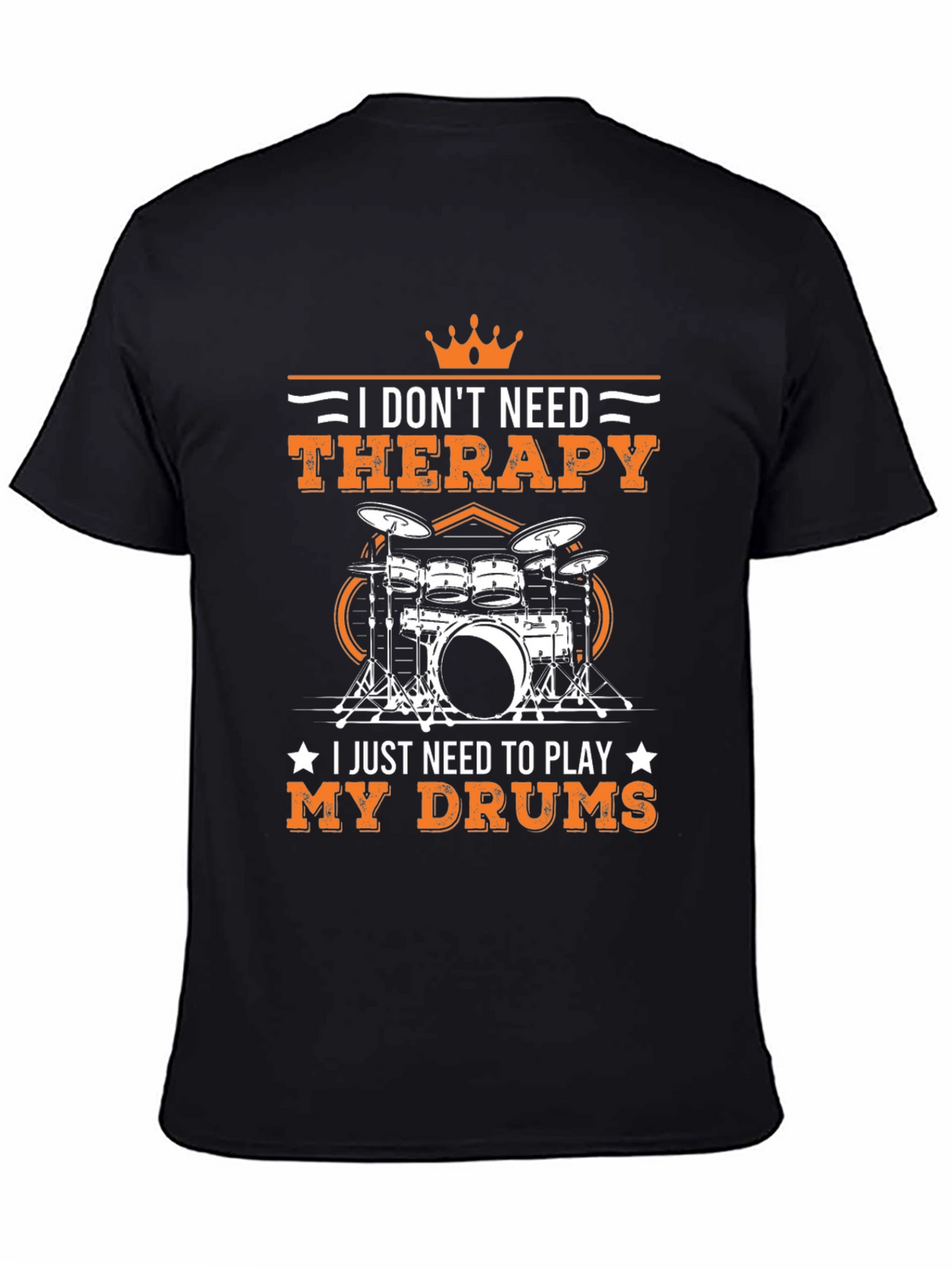 Drummer Therapy T-Shirt - Music Lover Tee