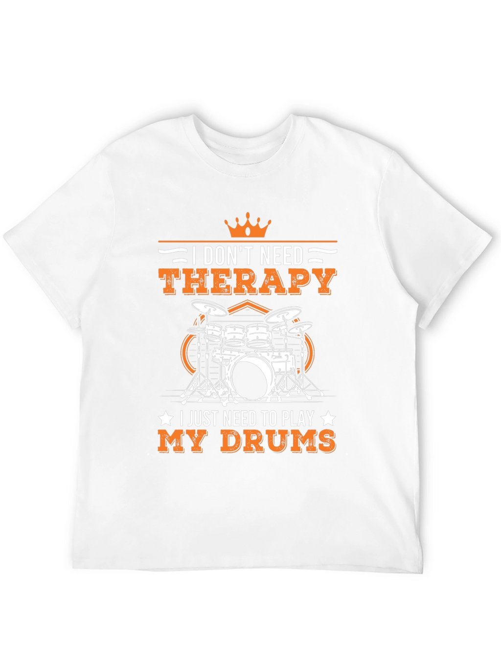 Drummer Therapy T-Shirt - Music Lover Tee
