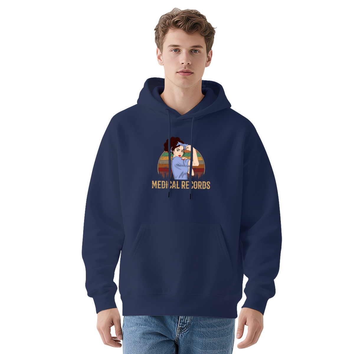Retro Sunset Graphic Hoodie