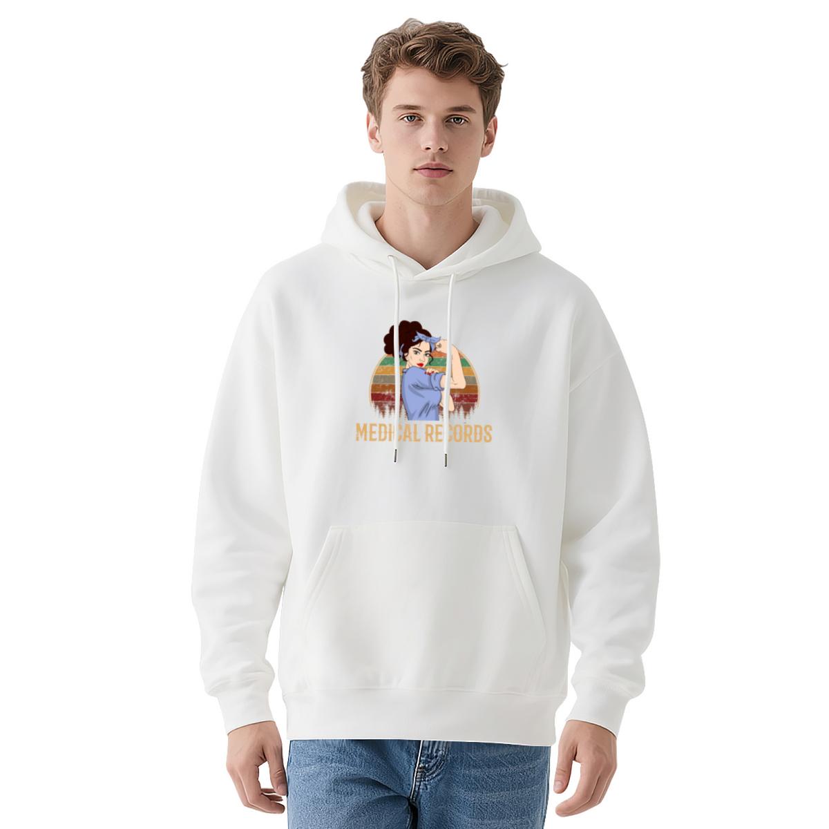 Retro Sunset Graphic Hoodie