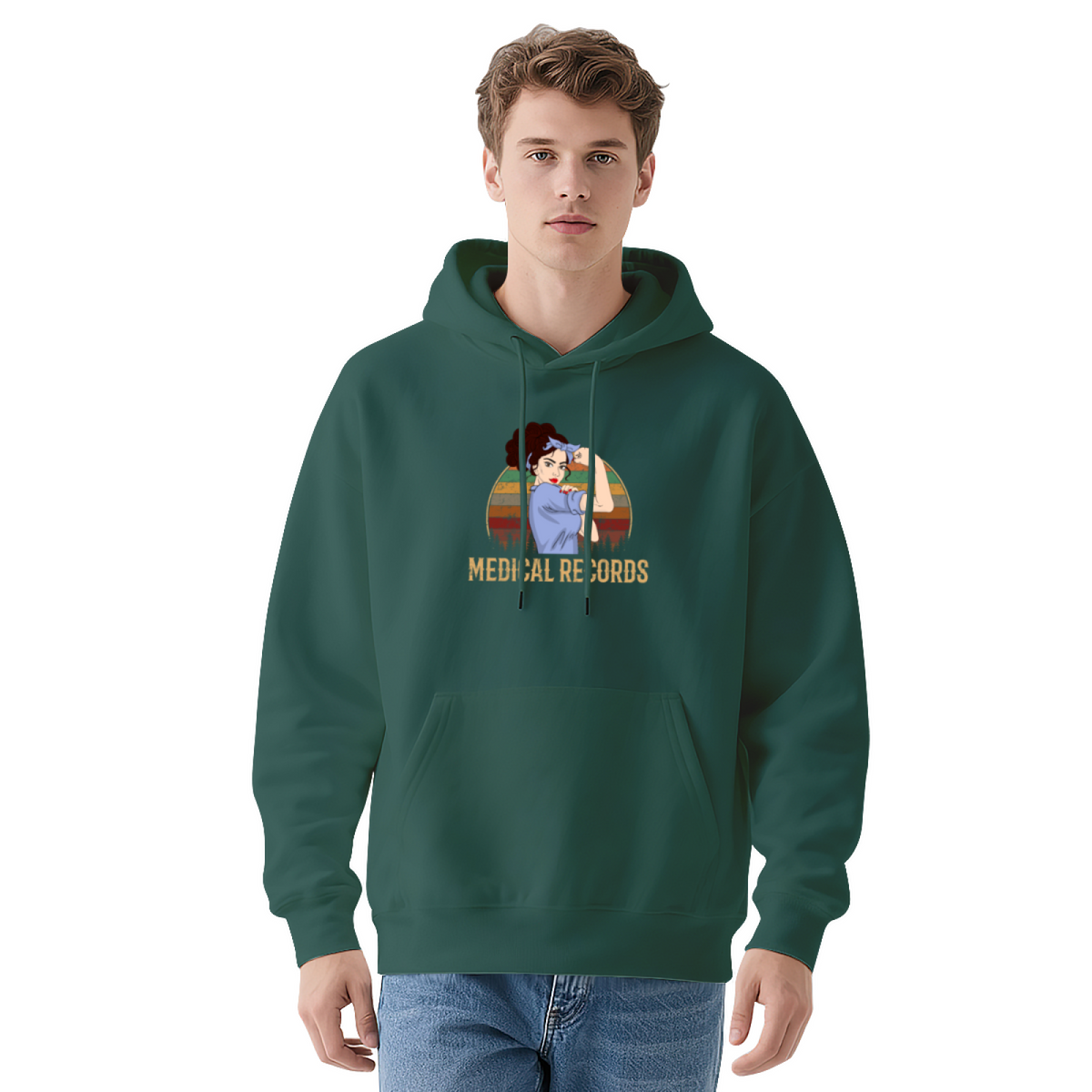 Retro Sunset Graphic Hoodie