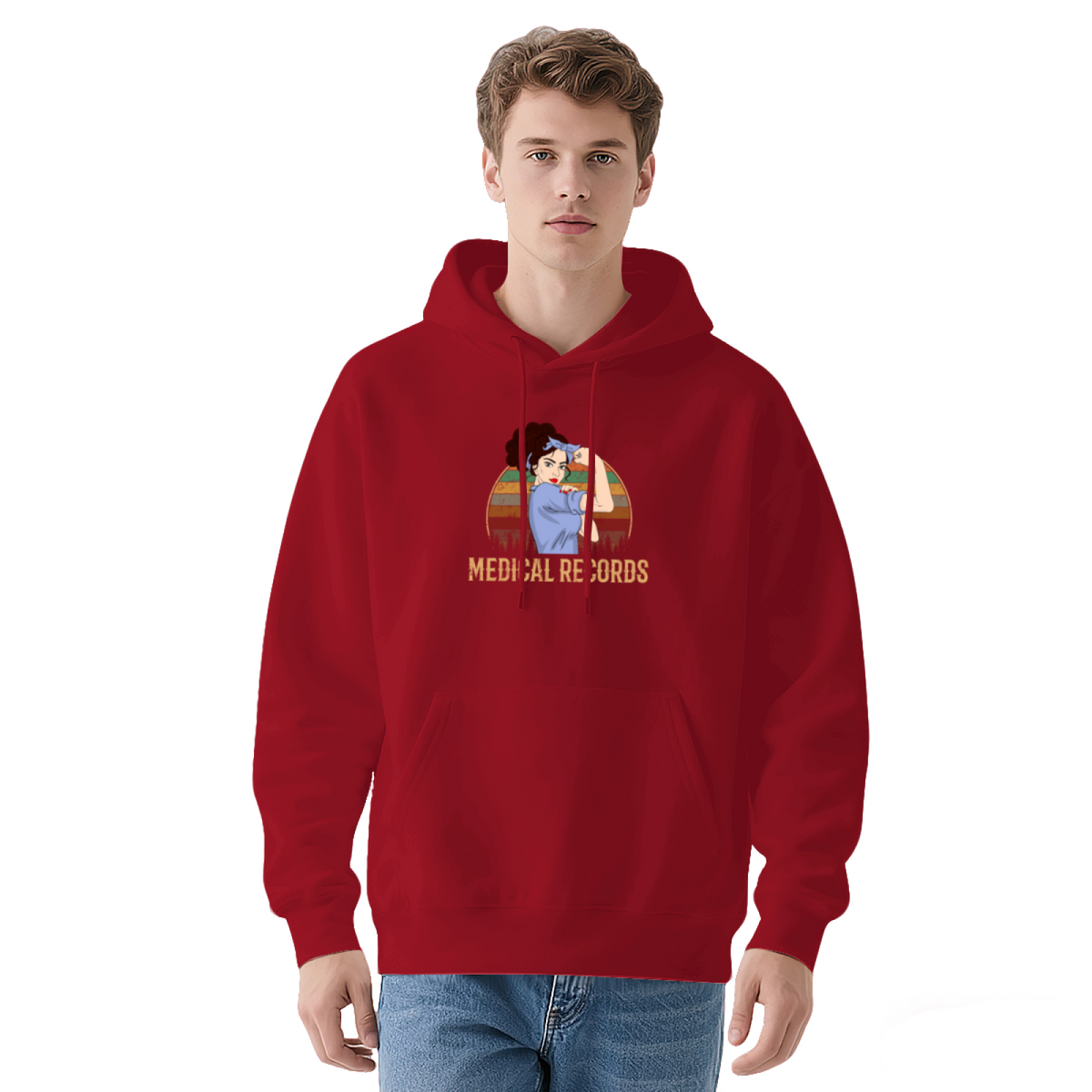 Retro Sunset Graphic Hoodie