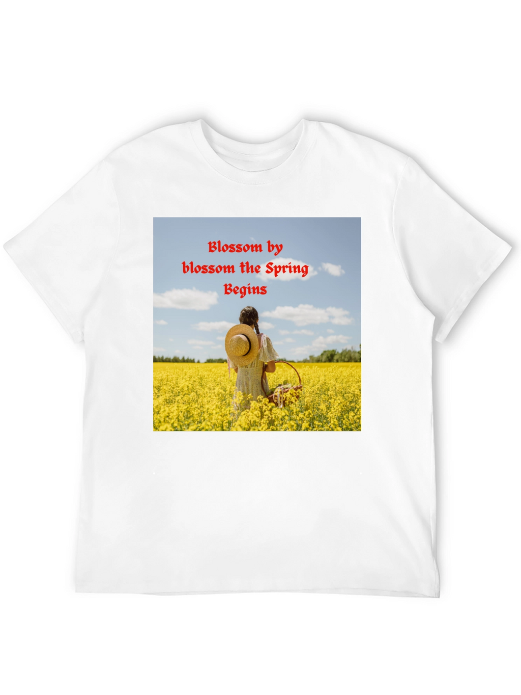 Blossom Spring Black T-Shirt