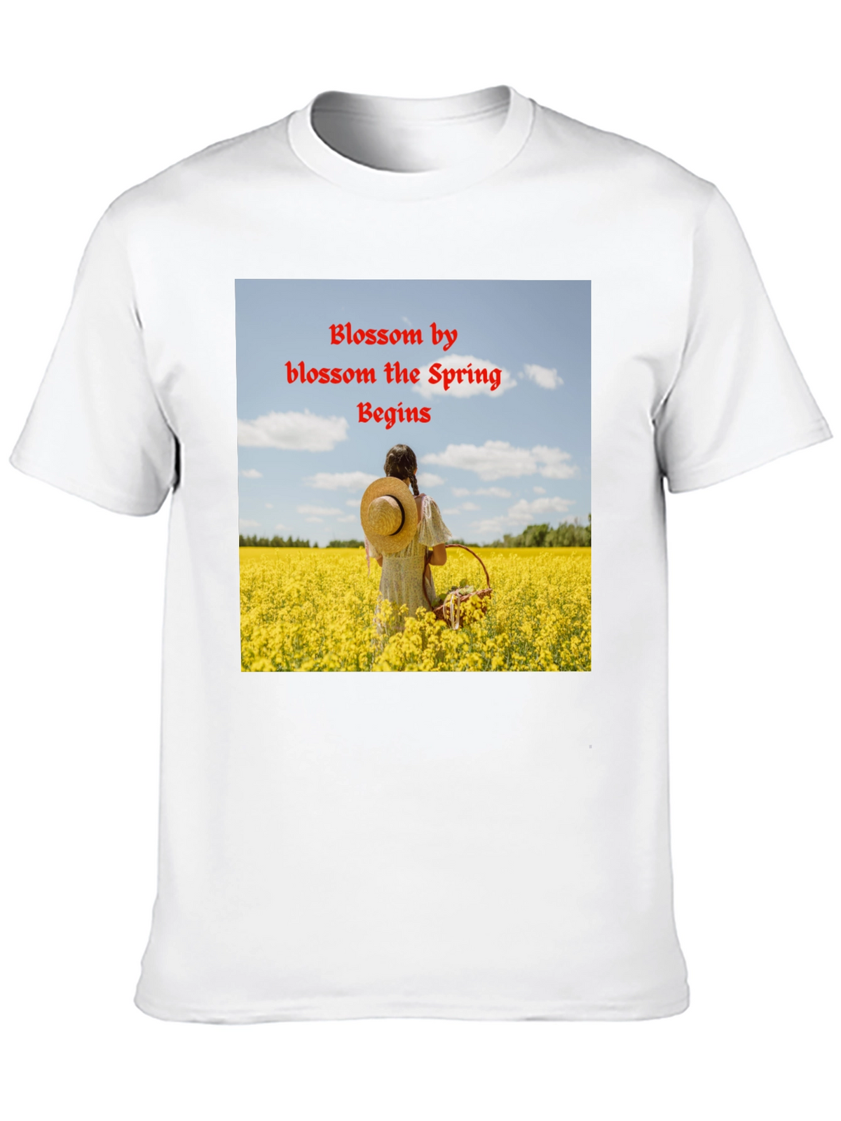 Blossom Spring Black T-Shirt