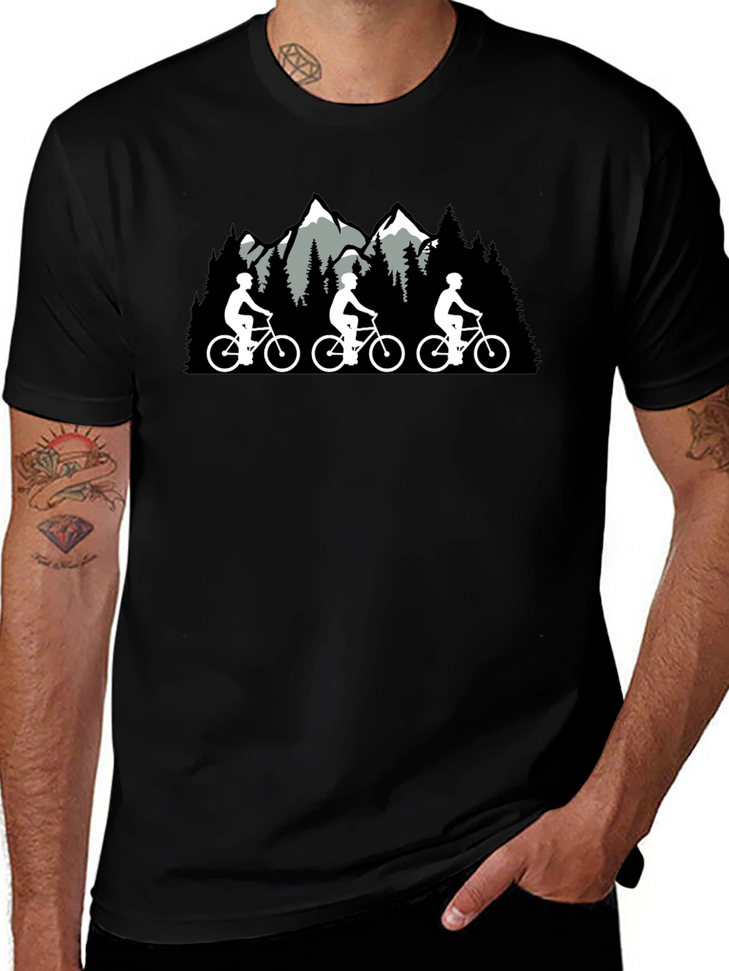 Mountain Biking Graphic Tee