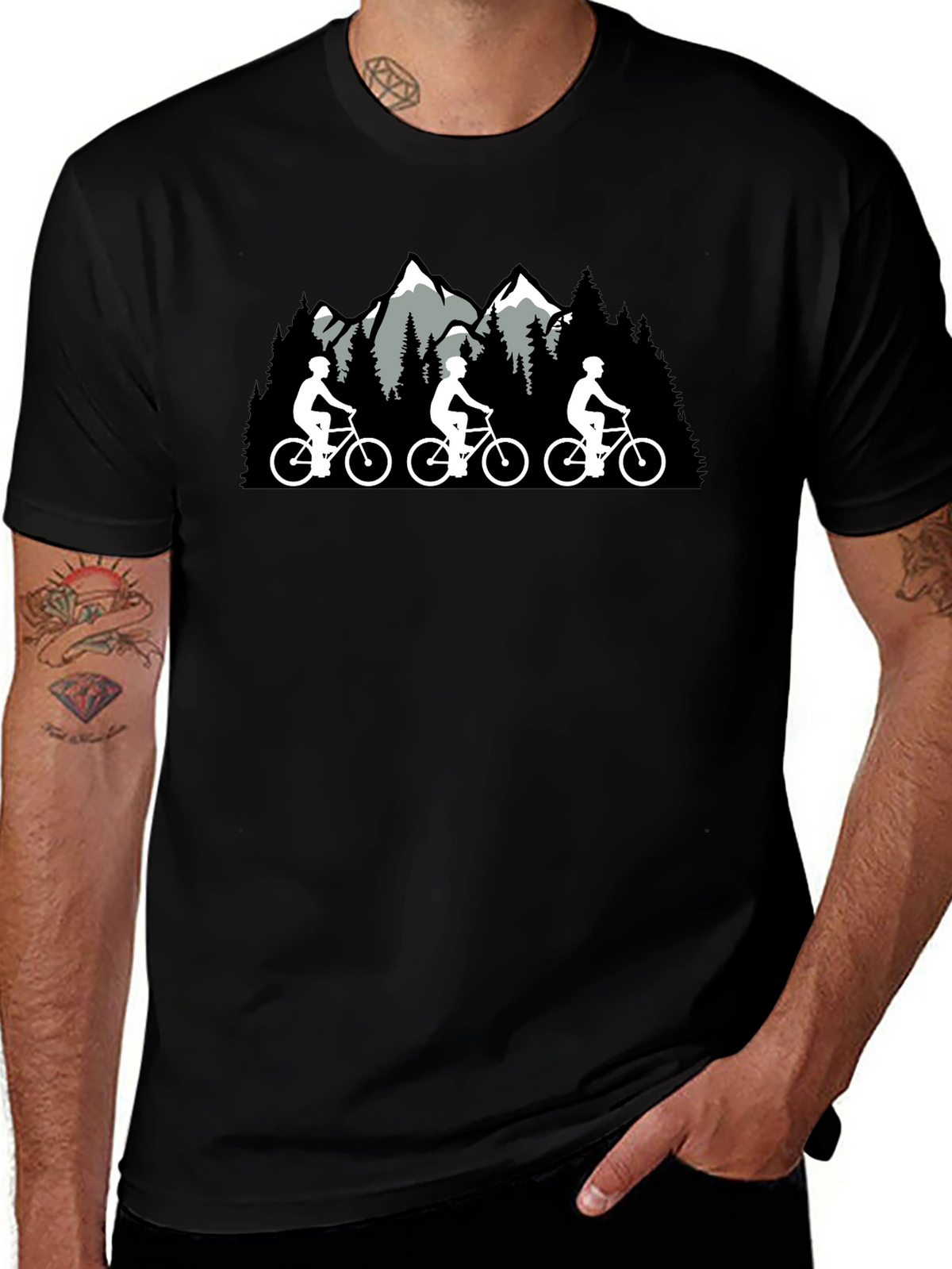 Mountain Biking Graphic Tee