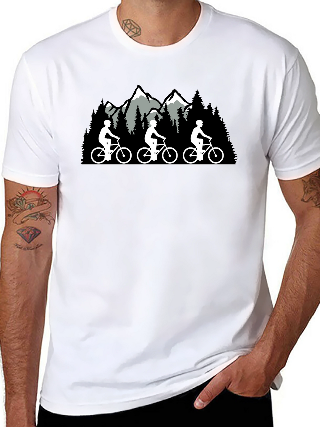 Mountain Biking Graphic Tee