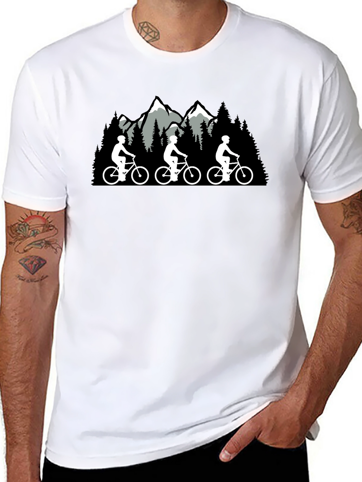 Mountain Biking Graphic Tee