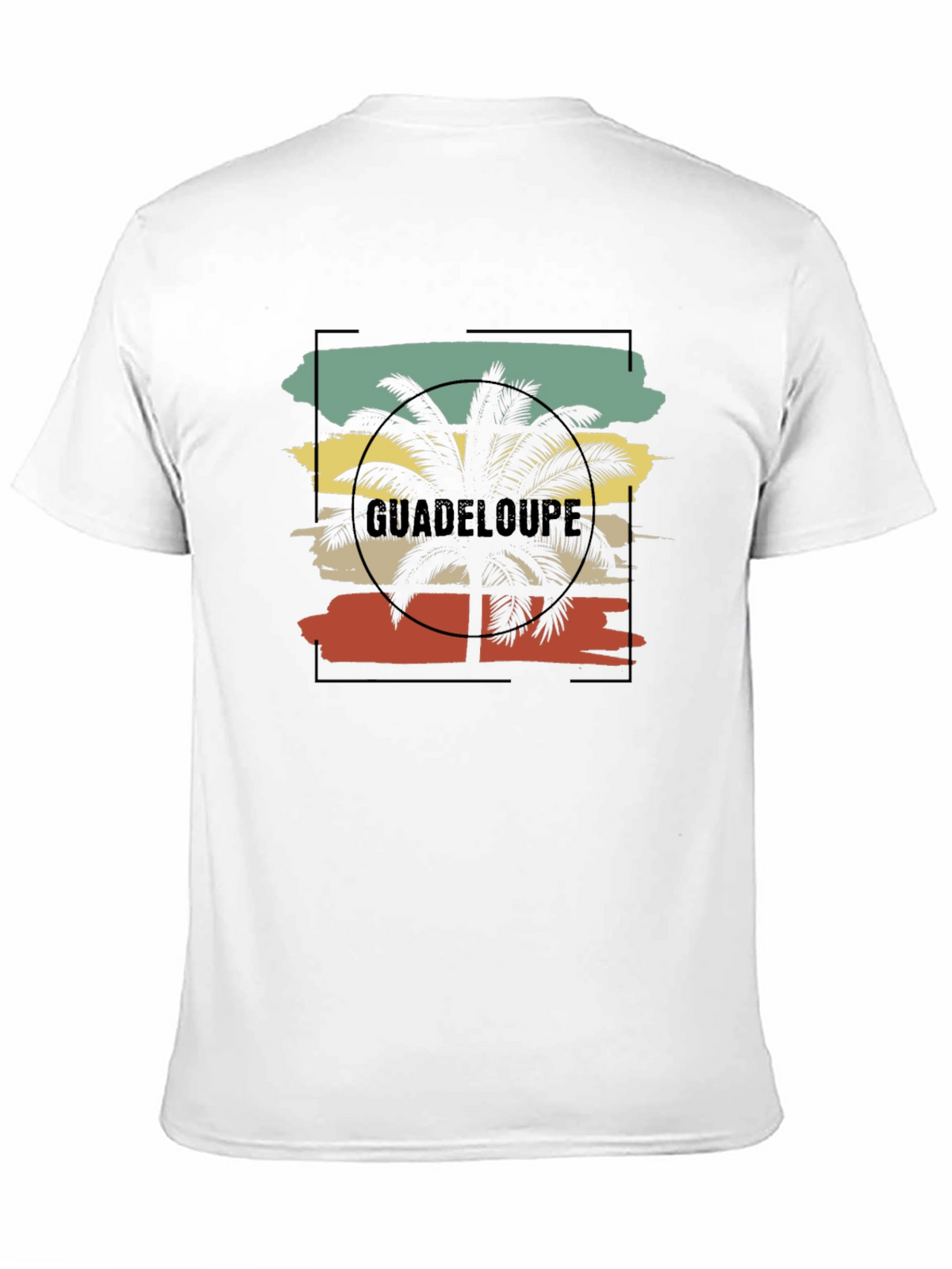 Guadeloupe Palm Tree Graphic T-Shirt